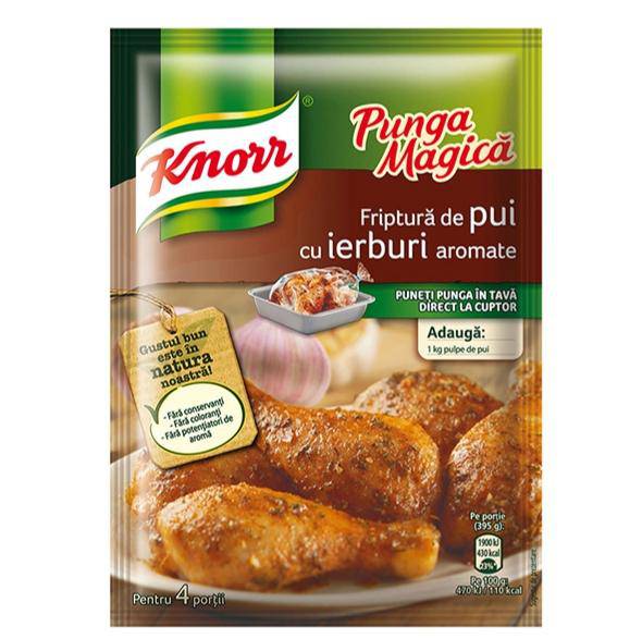 Punga Magica friptura pui cu ierburi aromate - Delumani - Magazin Romanesc 