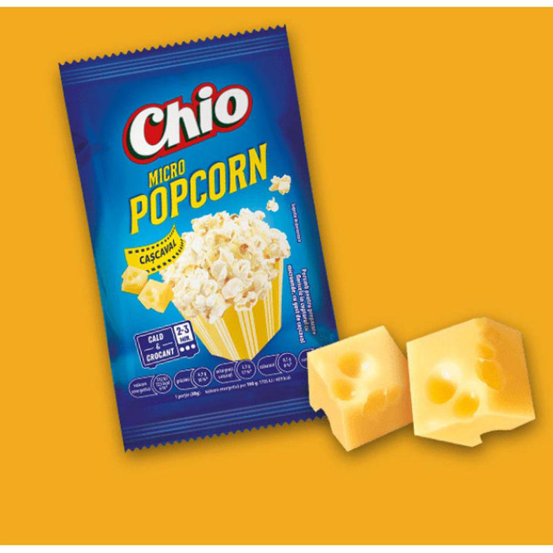 Popcorn Chio cu gust de cascaval, pentru microunde - Delumani - Magazin Romanesc 